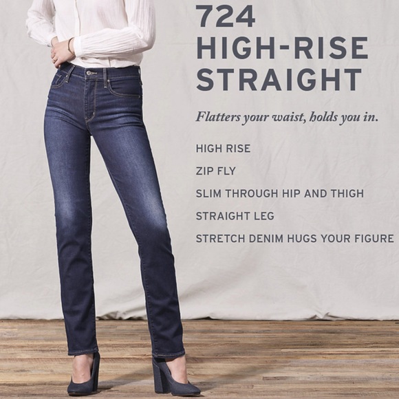 NWOT Levi’s 724 High Rise Straight - Picture 5 of 15